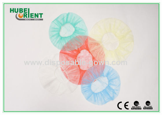 Single Elastic Non Woven Disposable Medical Bouffant Caps