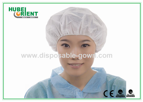 Breathable Medical Use Non-Woven Single Elastic Head Cap Disposable Hospital Use Bouffant Cap