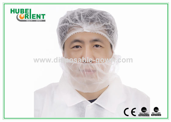 Breathable Disposable Nonwoven Beard Cover With Single Elastic For Barber Shop