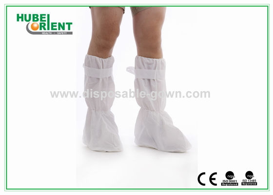 Skid Resistant CPE Disposable Boot Cover 80g/m2 With PVC Sole