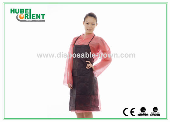 Soft Touching Disposable Non Woven Apron With Thin Neck Gallus