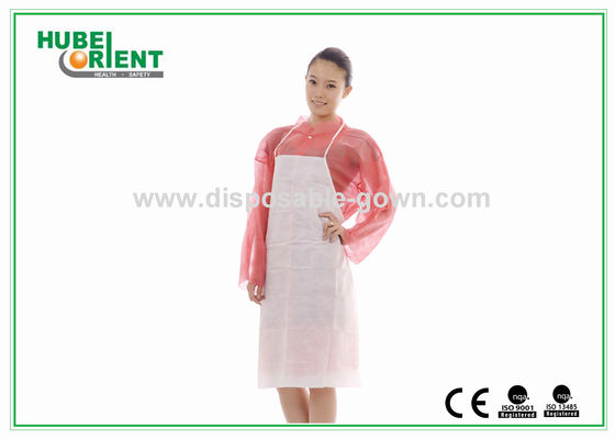 Non-Woven Breathable White Disposable Non-Woven Aprons With CE MDR/ ISO13485/ISO9001