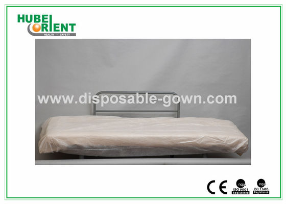 Hospital Disposable Bed Sheets Sanitary PP Bedcover / Disposable Waterproof Sheets With Elastic