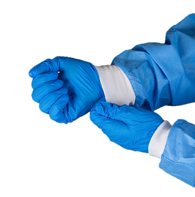 Disposable Doctor SMS Surgical Gown With Knitted Wrist For Hospital