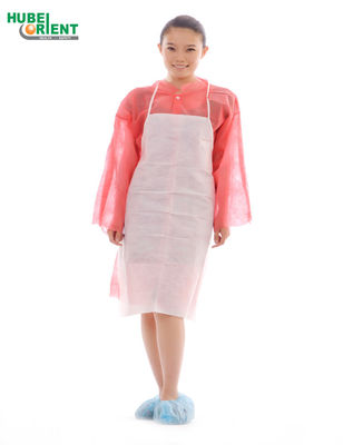 No Sleeves Nonwoven Apron ISO13485 For Canteen