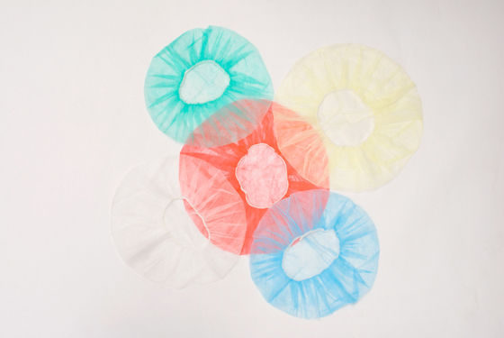 Free Size Alternative Color Disposable Non Woven Bouffant Cap