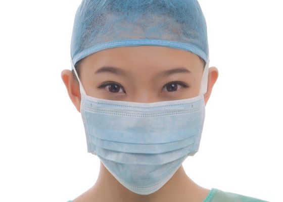 Tie On Medical 3 Ply Nonwoven Face Mask 9*18cm