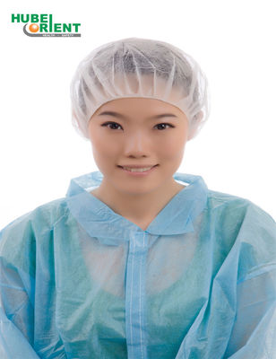 Single Use Free Size Non Woven Bouffant Cap With Single Elastic