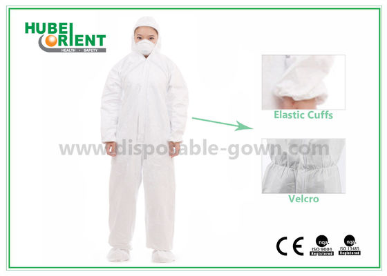 Polypropylene SMS Microporous Disposable Protective Coveralls