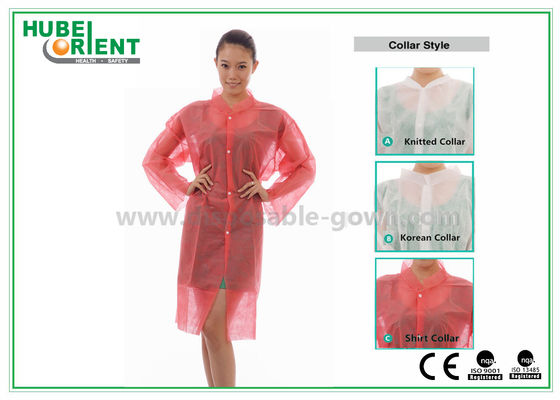 Unisex MP Tyvek Disposable Visitor Coats With Snaps