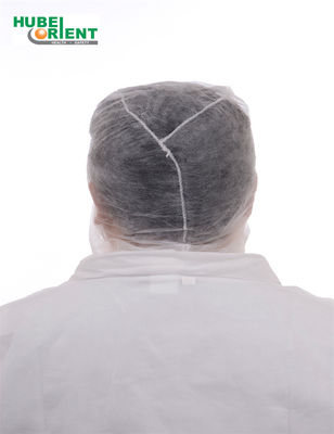 Disposable Light Weight Nonwoven Polypropylene Hood Head Cap White