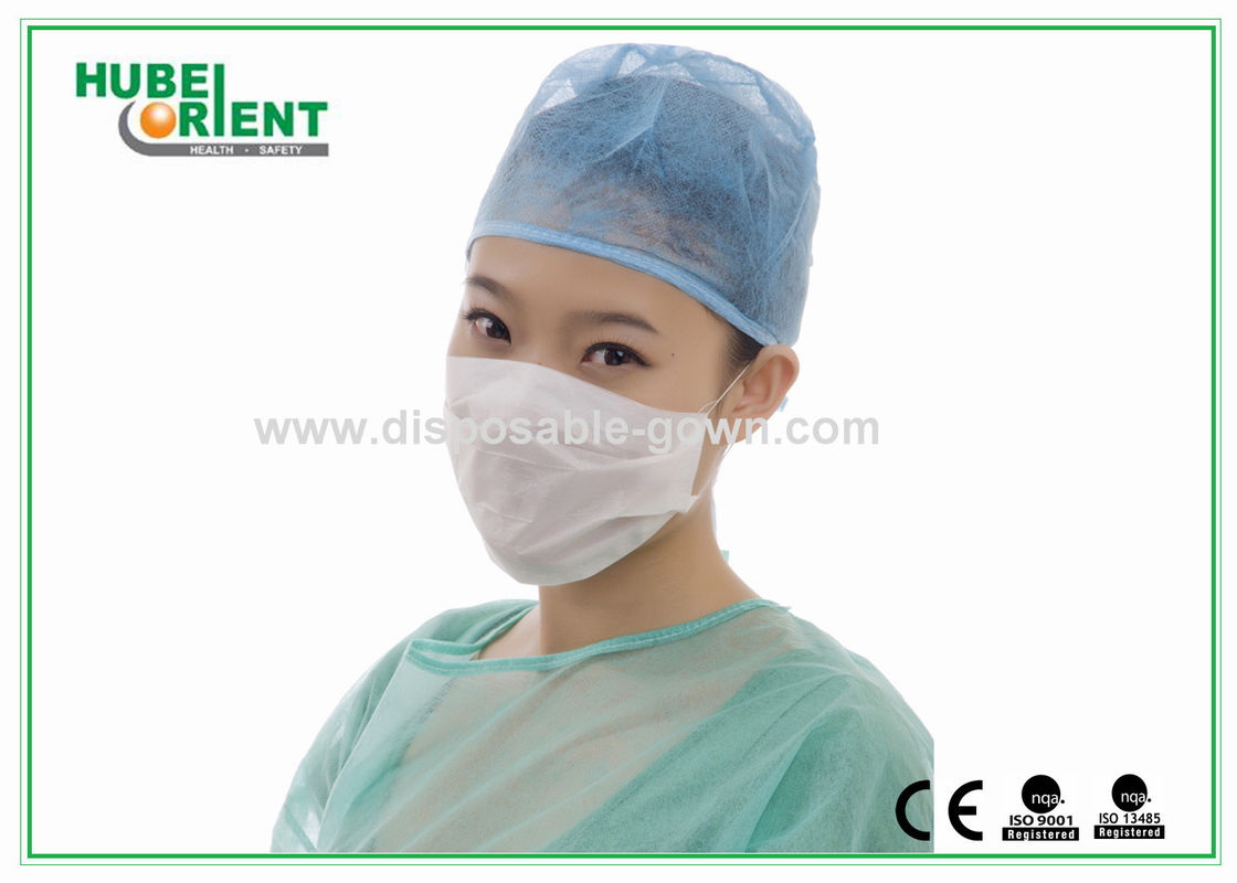 White Paper Non Woven Disposable Face Mask 1 Ply 7 X 20cm