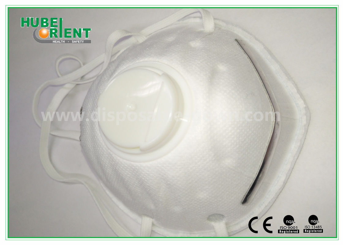 White Odorless Polypropylene Disposable Breathing Mask In Clinical Offices