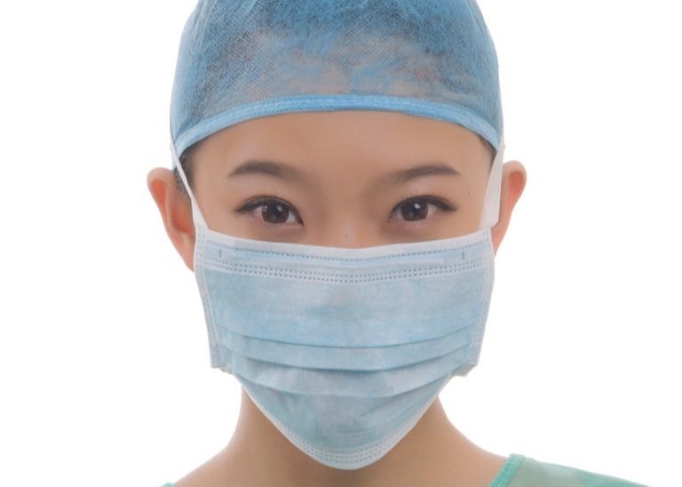 Tie On Medical 3 Ply Nonwoven Face Mask 9*18cm