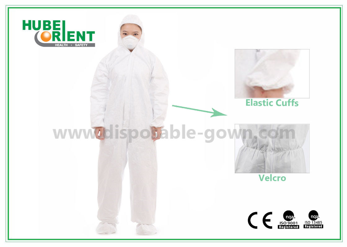Polypropylene SMS Microporous Disposable Protective Coveralls