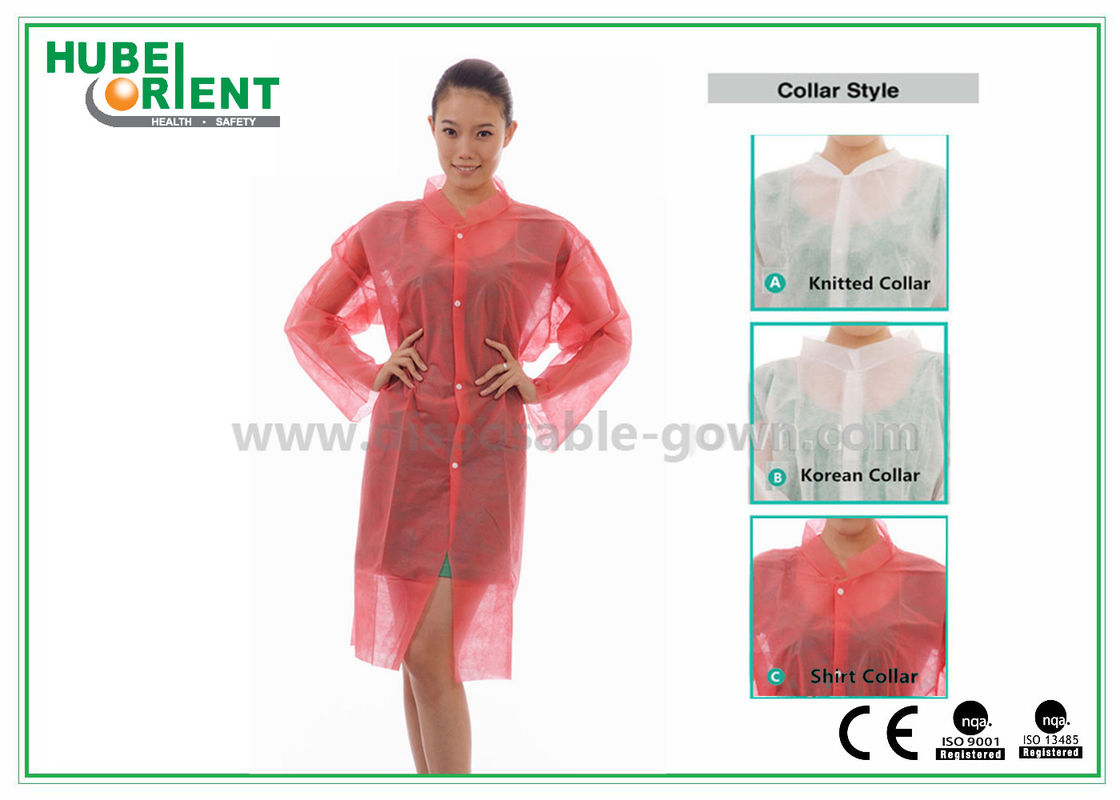 Unisex MP Tyvek Disposable Visitor Coats With Snaps