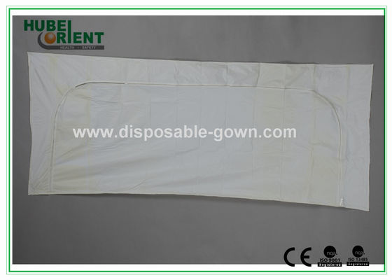 White Polypropylene / PVC Dead Disposable Body Bags For Hospital , Light Weight