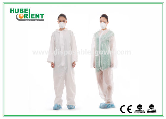 PP Non-Woven Disposable Coverall Suit Without Hood And Feet Cover