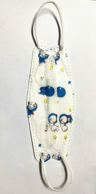 3D Kid Face Mask With Cute Printing Breathable Skin Friendly Fish Shaped Non Woven