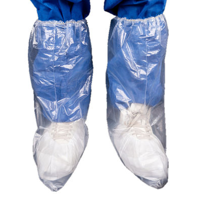 Disposable Plastic Boot Cover , Transparent Or Colored Adult Use PE Boot Cover