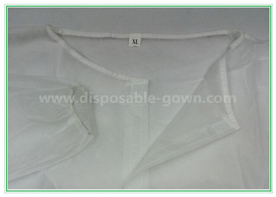 Medical Non-Woven Disposable Lab Coats/Lab Coat For Workers With White Or Blue Color