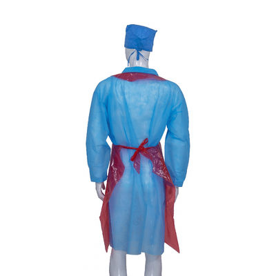 Kitchen / Food Industry / Home PE Plastic Sleeveless Apron Disposable Waterproof