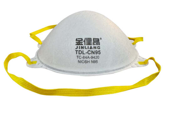 NIOSH Approved N95 Disposable Molded Cup Without Valve Filtering Facepiece Respirator For Non-Oil Particulate Protection