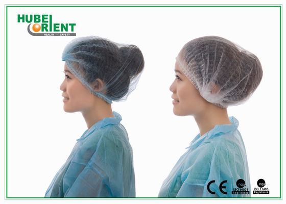 Non Stimulating 10g/m2 PP Non Woven Head Cover With Double Elastic