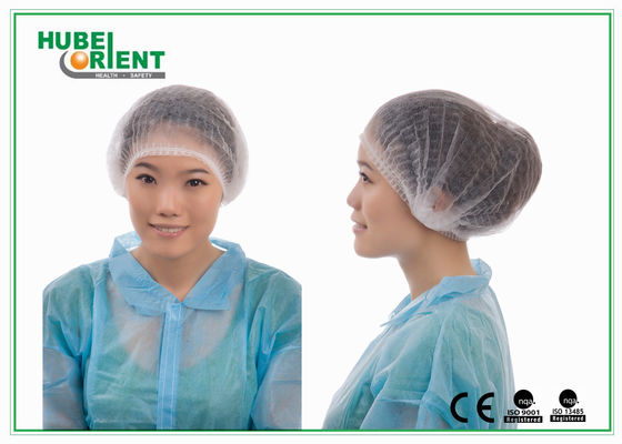 Non Stimulating 10g/m2 PP Non Woven Head Cover With Double Elastic