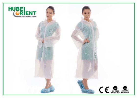 Disposable PE Nonwoven Visitor Gown Disposable Waterproof Lab Coat Lab Gown
