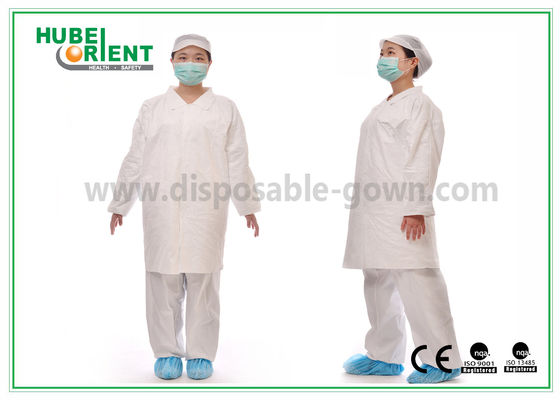 30G/M2 Tyvek Disposable Visitor Gown With Snap
