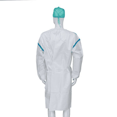 Hospital Use PP+PE/SMS Disposable Isolation Gown Waterproof With Knitted Wrist
