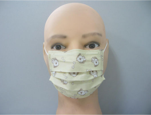 Children Daily Use Disposable Protective Face Mask With cute Printing