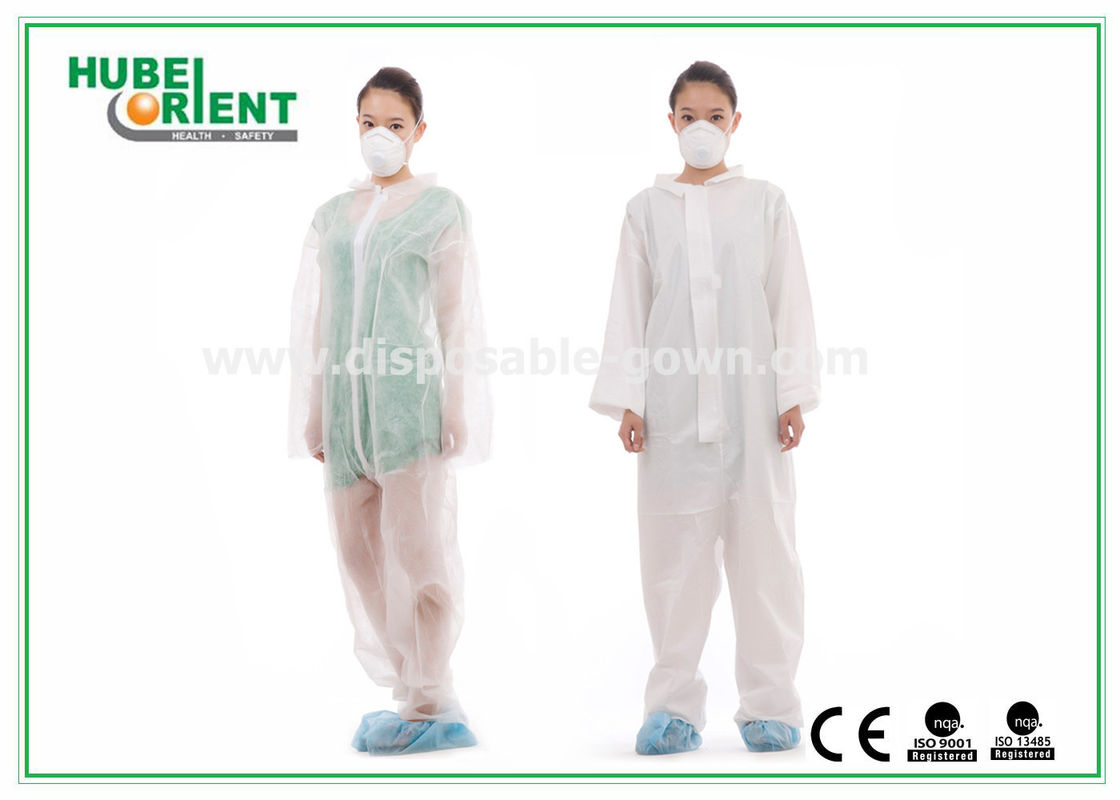 Light Surgical Disposable Coveralls Non-Woven/Microporous Fabric/SMS Material Without Hood And Feetcovet